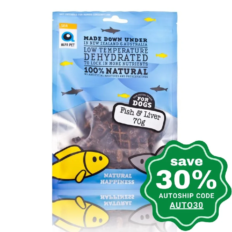 Alfa Pet - Sea Series Dog Treats - Fliver - Fish & Liver - 70G