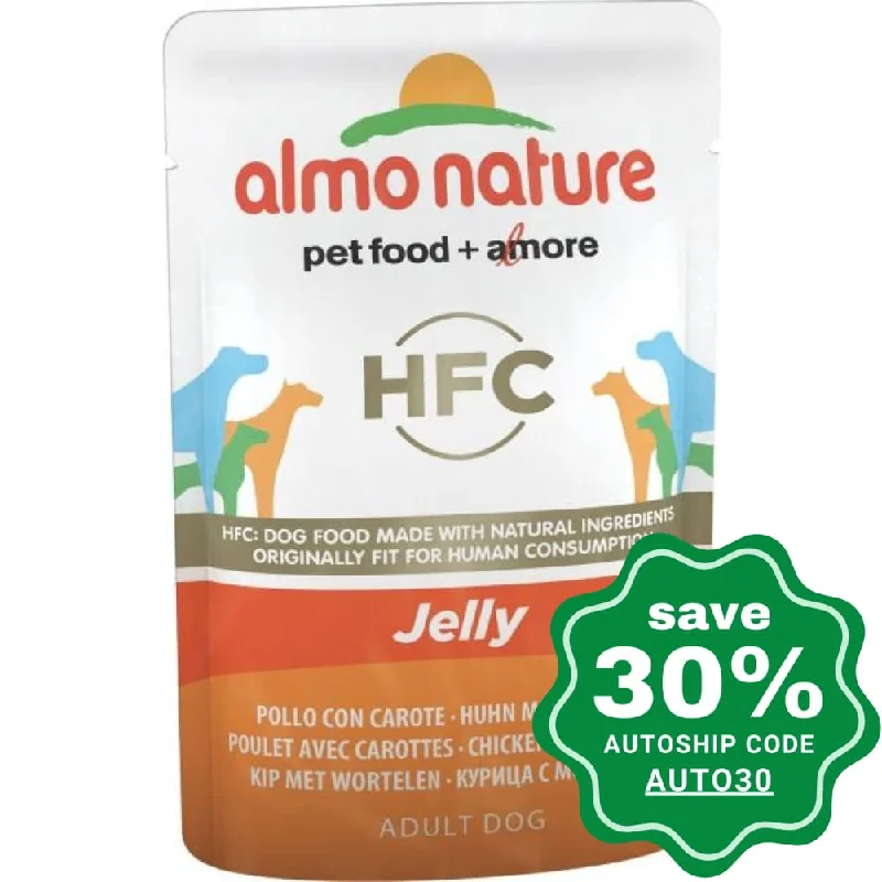 Almo Nature - Wet Food for Dogs - HFC Jelly - Chicken & Carrot - 70G (min. 24 Pouches)