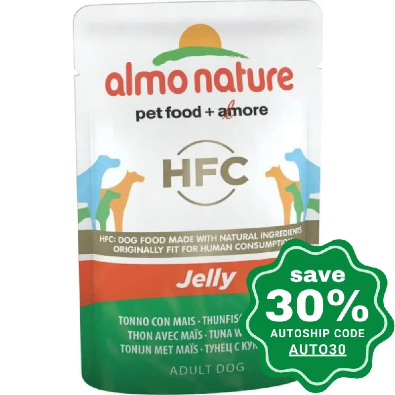 Almo Nature - Wet Food for Dogs - HFC Jelly - Tuna & Corn - 70G (min. 24 Pouches)