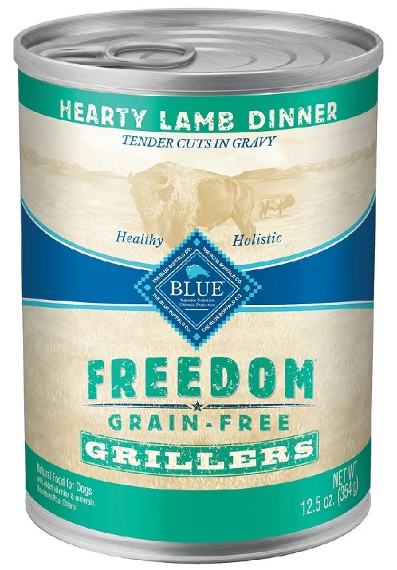 Blue Buffalo Freedom Grain Free Grillers Hearty Lamb Dinner Canned Dog Food