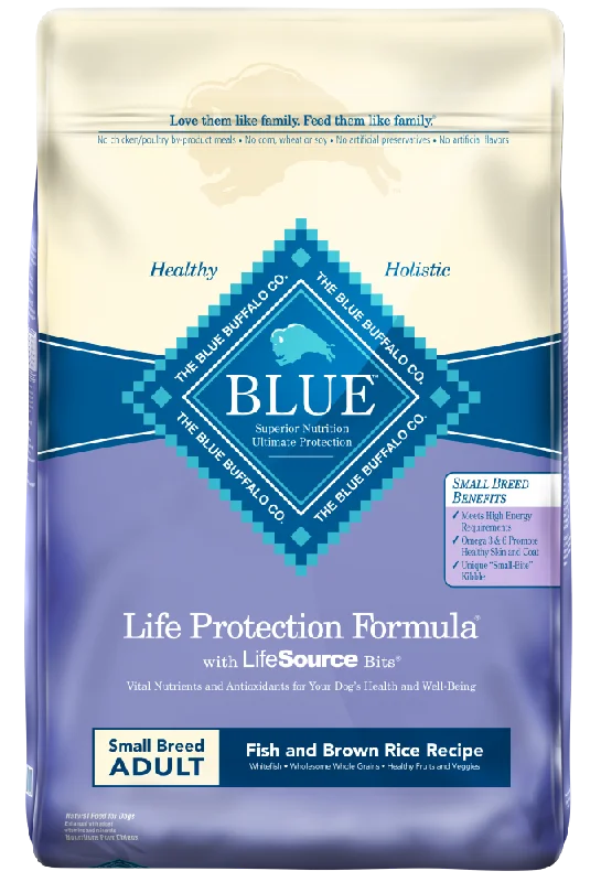 Blue Buffalo Life Protection Fish & Brown Rice Recipe Small Breed Adult Dry Dog Food