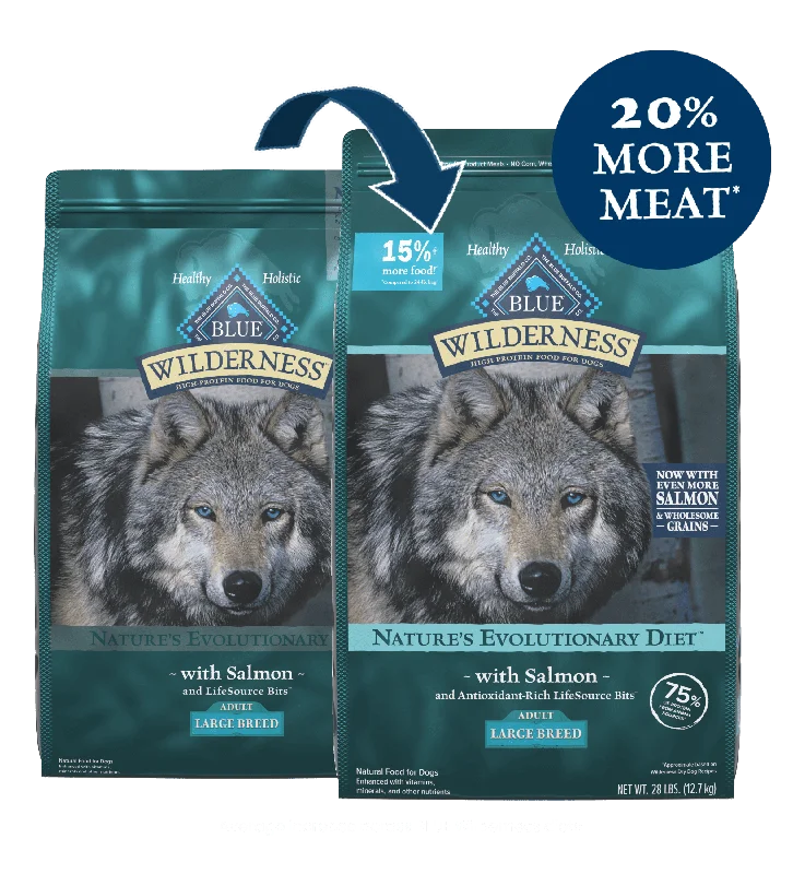 Blue Buffalo Wilderness High Protein Salmon Recipe Large Breed Dry Dog Food