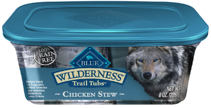 Blue Buffalo Wilderness Trail Tubs Grain Free Chicken Stew Dog Food Tray