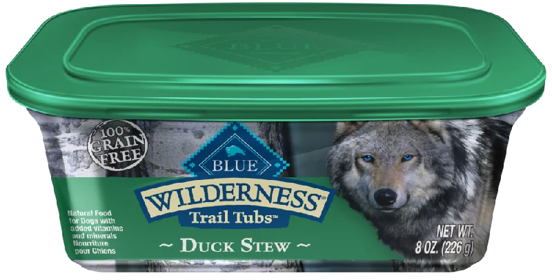 Blue Buffalo Wilderness Trail Tubs Grain Free Duck Stew Dog Food Tray