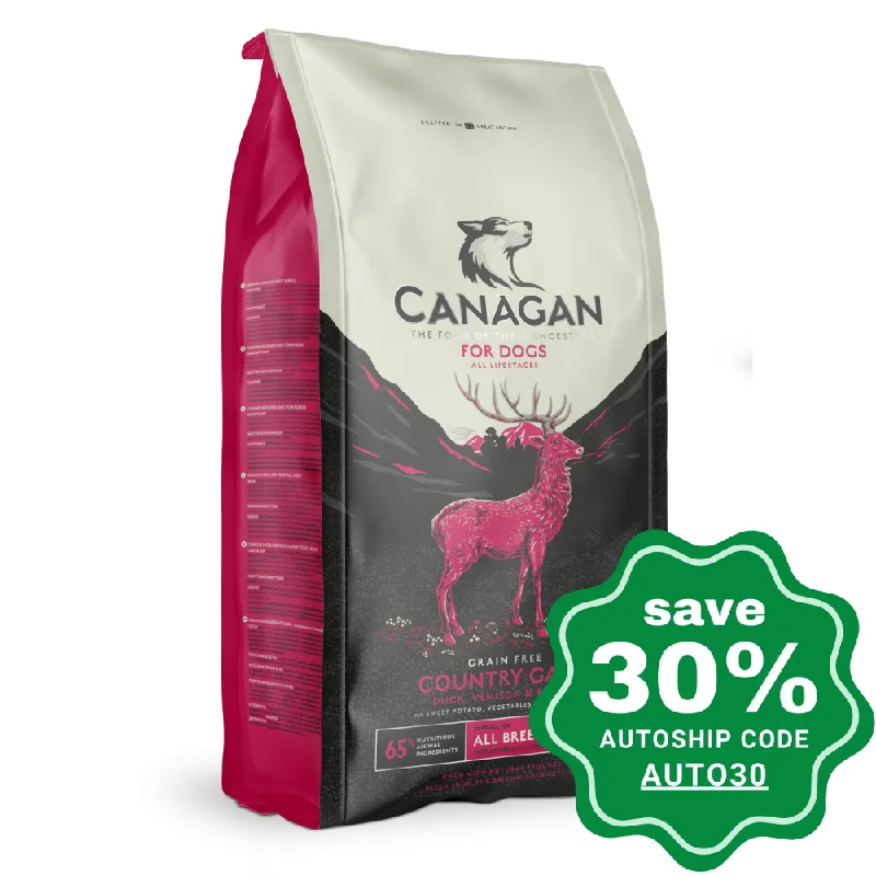 Canagan - Grain Free Dry Dog Food - Country Game - 2KG (Min 2 Packs)