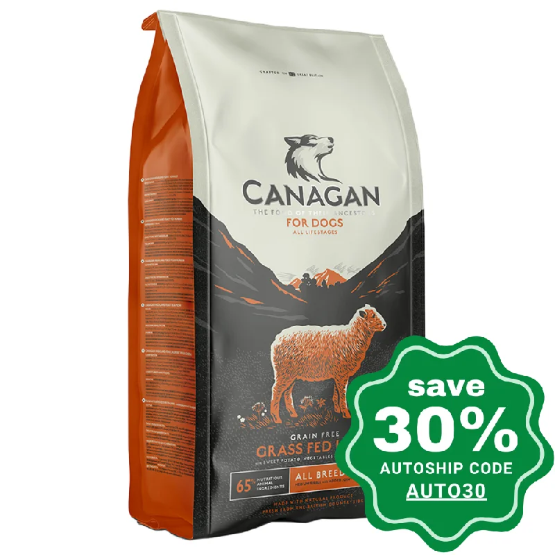 Canagan - Grain Free Dry Dog Food - Grass-Fed Lamb - 2KG (Min 2 Packs)