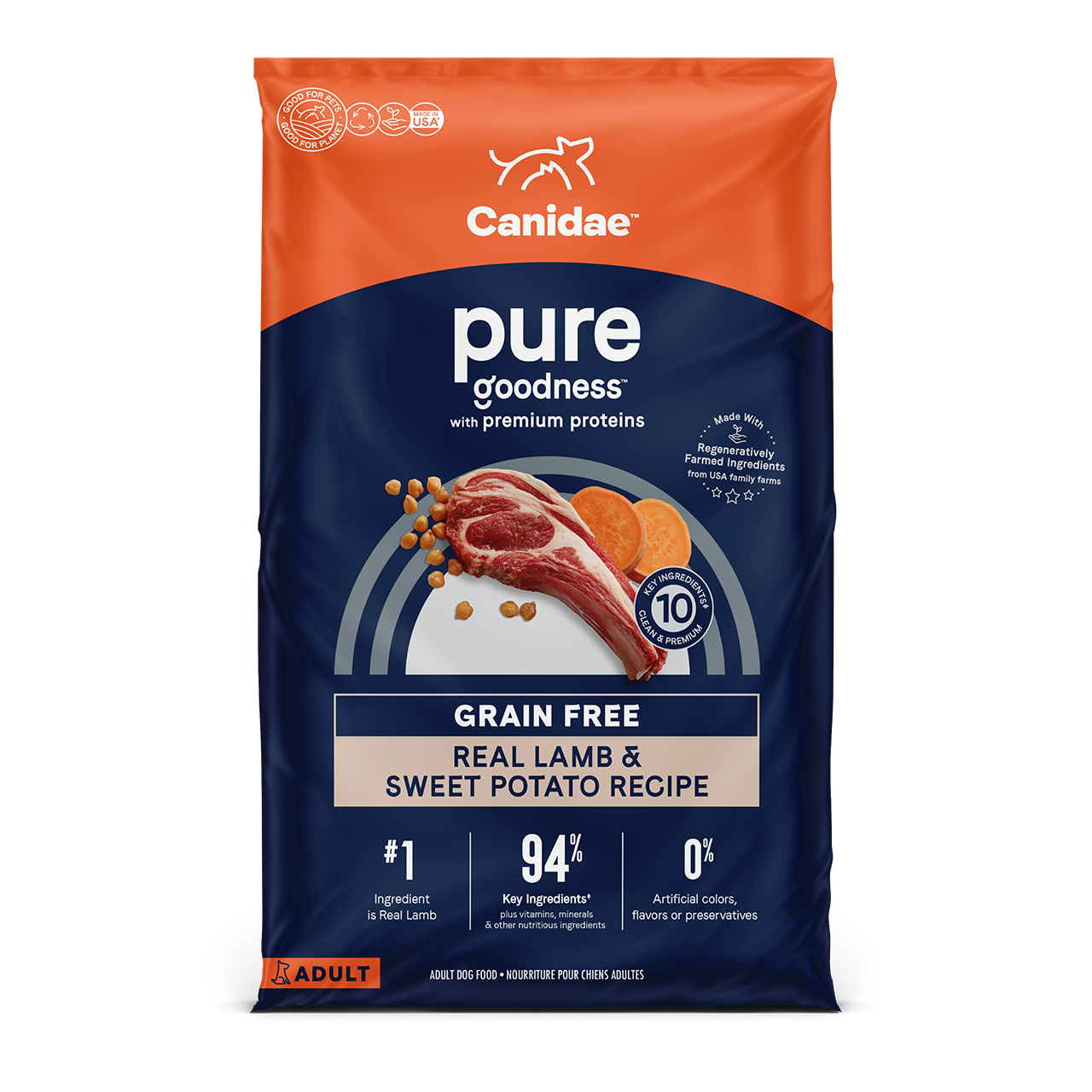 Canidae Grain Free PURE Lamb & Pea Recipe Dry Dog Food