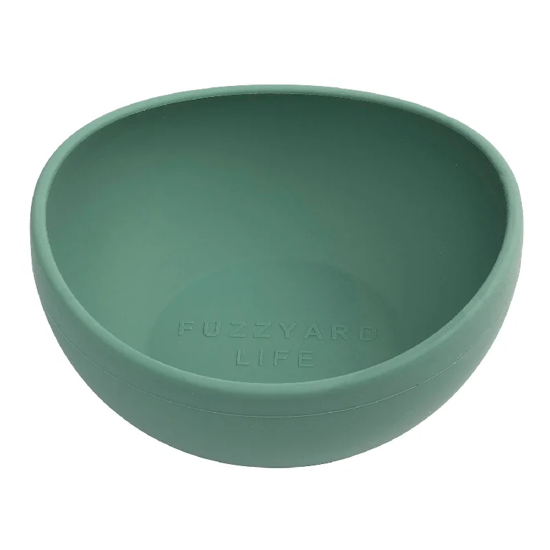 FuzzYard Life Myrtle Green Silicone Bowl