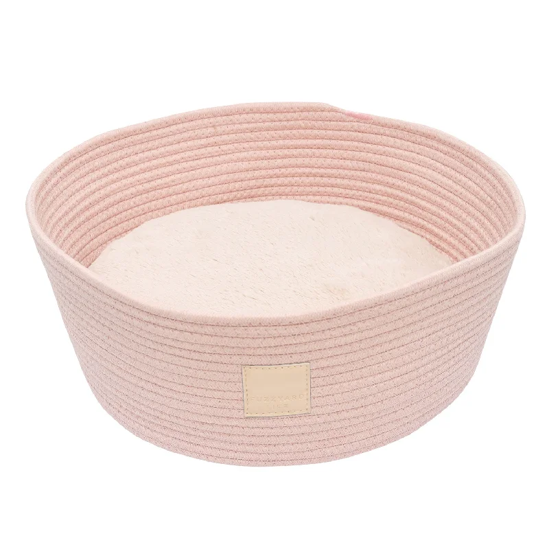 FuzzYard Life Soft Blush Rope Basket Bed