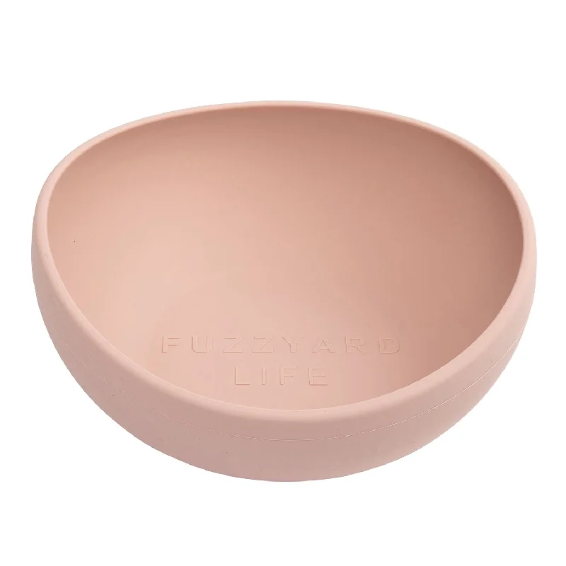 FuzzYard Life Soft Blush Silicone Bowl