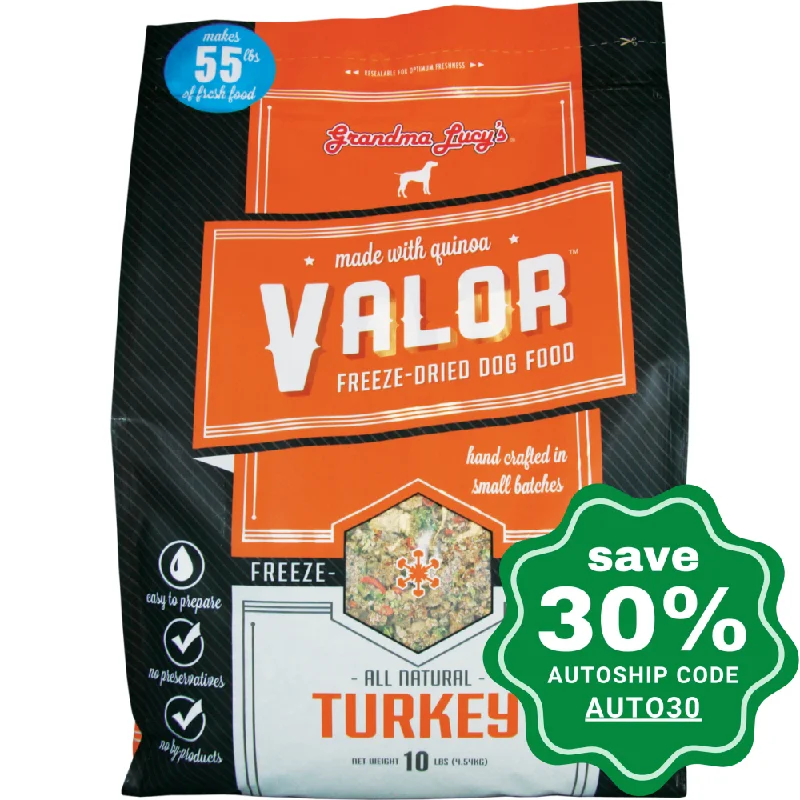 Grandma Lucy's - Valor Freeze-Dried Turkey Grain Free Dog Food - 3LB