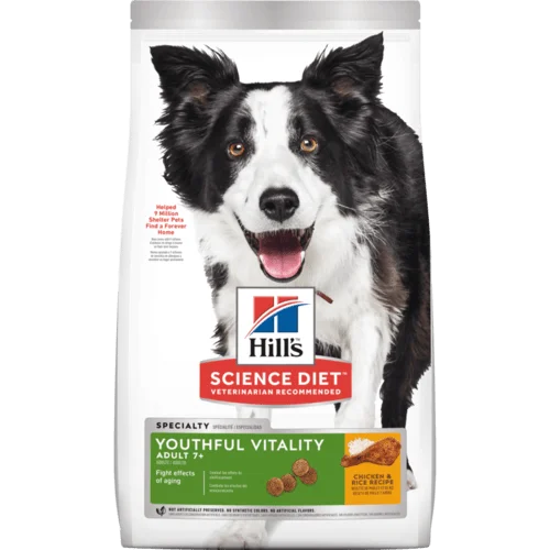 Hill's Science Diet Senior 7+ Youthful Vitality Chicken & Rice Recipe Dry Dog Food