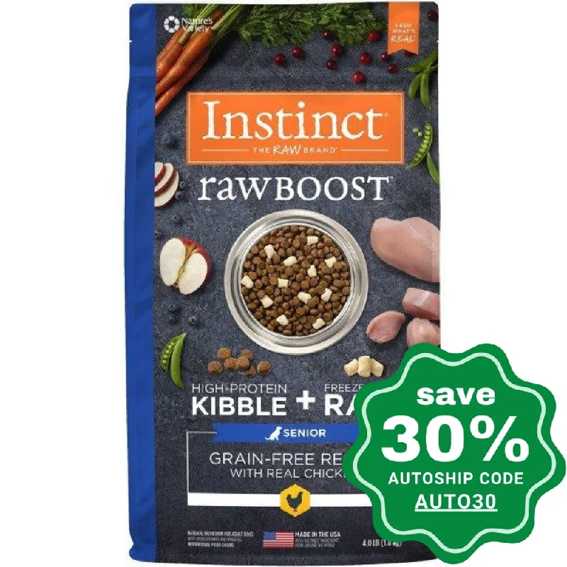 Nature's Variety Instinct - Dog Dry Food - Raw Boost Grain-Free with Chicken - Senior - 4LB