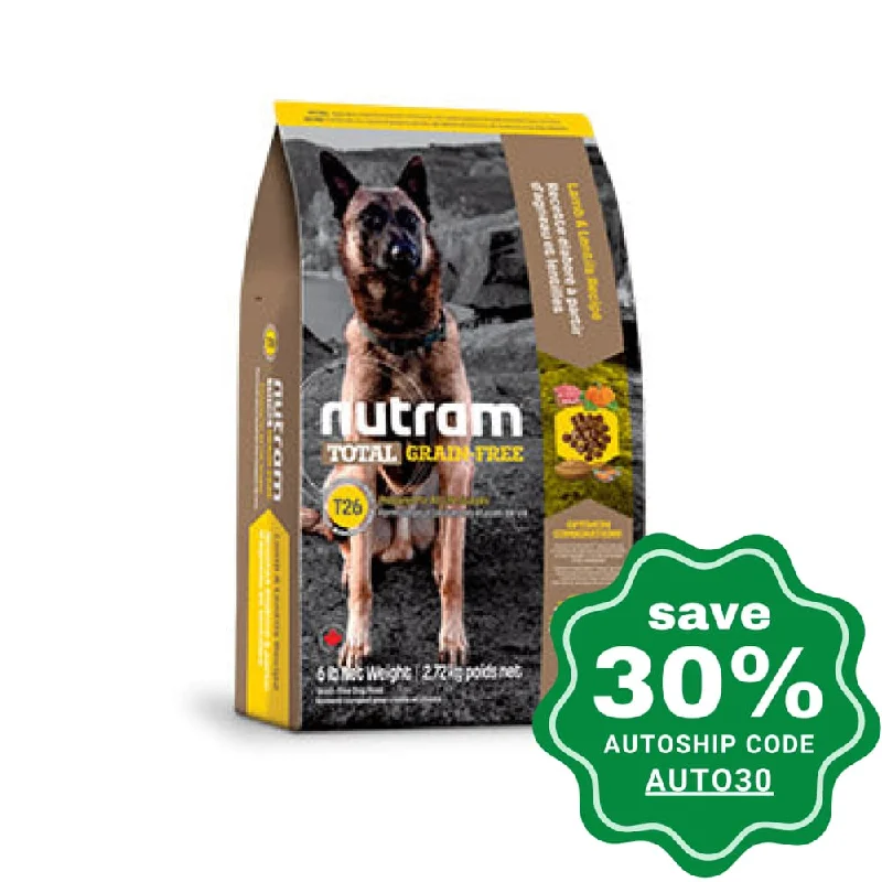 Nutram - T26 Total Grain Free Dog Food - Lamb & Lentils Recipe - 11.34KG