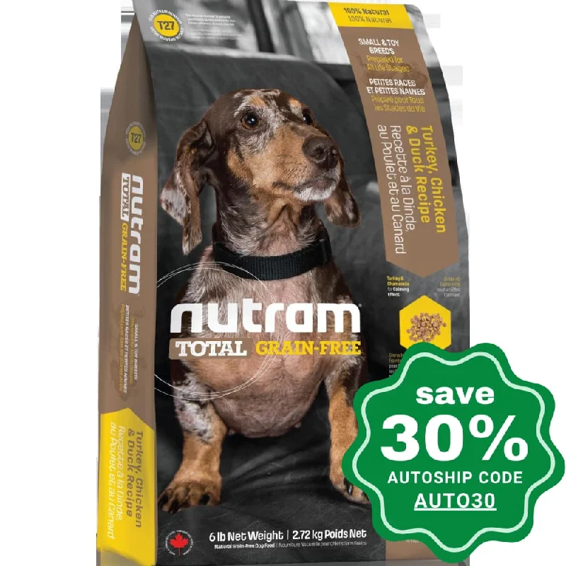 Nutram - T27 Total Grain Free Mini Dog Food - Chicken & Turkey Recipe - 6.8KG