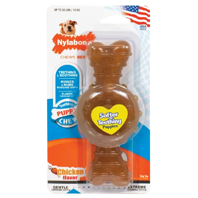 Nylabone Dura Ring Chicken Flavored Bone Puppy Chew