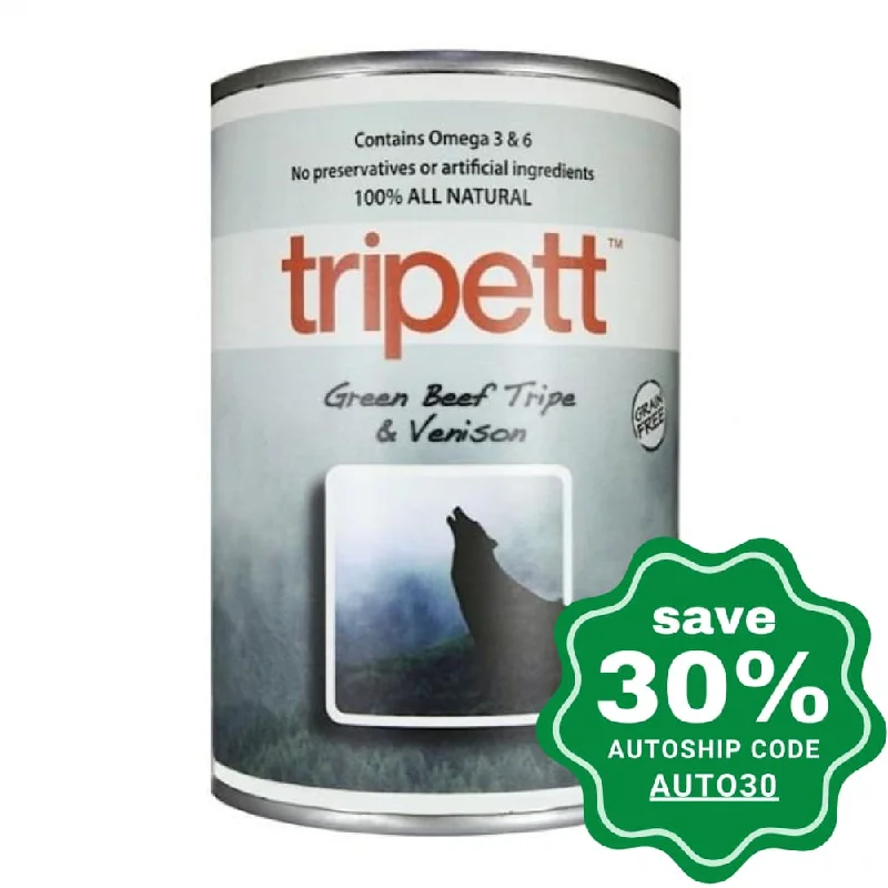 PetKind - Wet Food for Dogs - Tripett Green Beef Tripe & Venison - 12OZ (min. 12 cans)