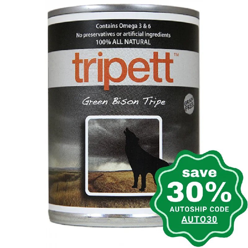 PetKind - Wet Food for Dogs - Tripett Green Bison Tripe - 12.8OZ (min. 12 cans)