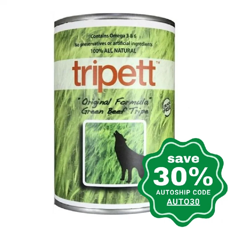 PetKind - Wet Food for Dogs - Tripett "Original Formula" Green Beef Tripe - 12OZ (min. 12 cans)