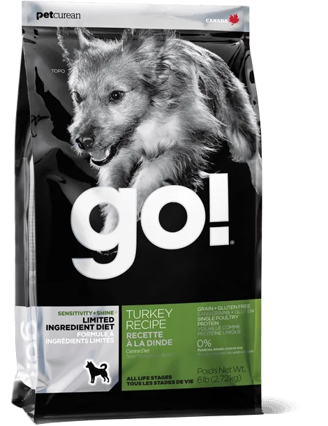 Petcurean Go! Limited Ingredient Diet Sensitivity and Shine Turkey Recipe Dry Dog Food