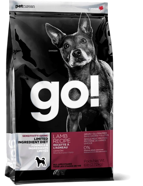 Petcurean Go! Sensitivity and Shine Limited Ingredient Diet Lamb Recipe Dry Dog Food