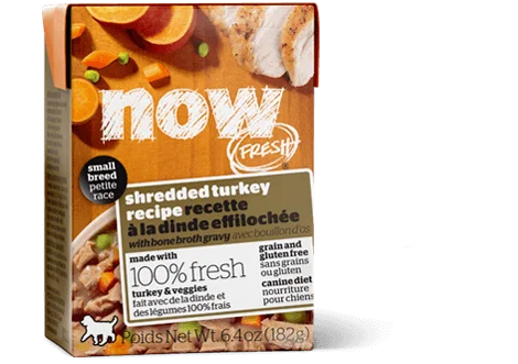 Petcurean NOW! Fresh Grain Free Small Breed Shredded Turkey Recipe Wet Dog Food