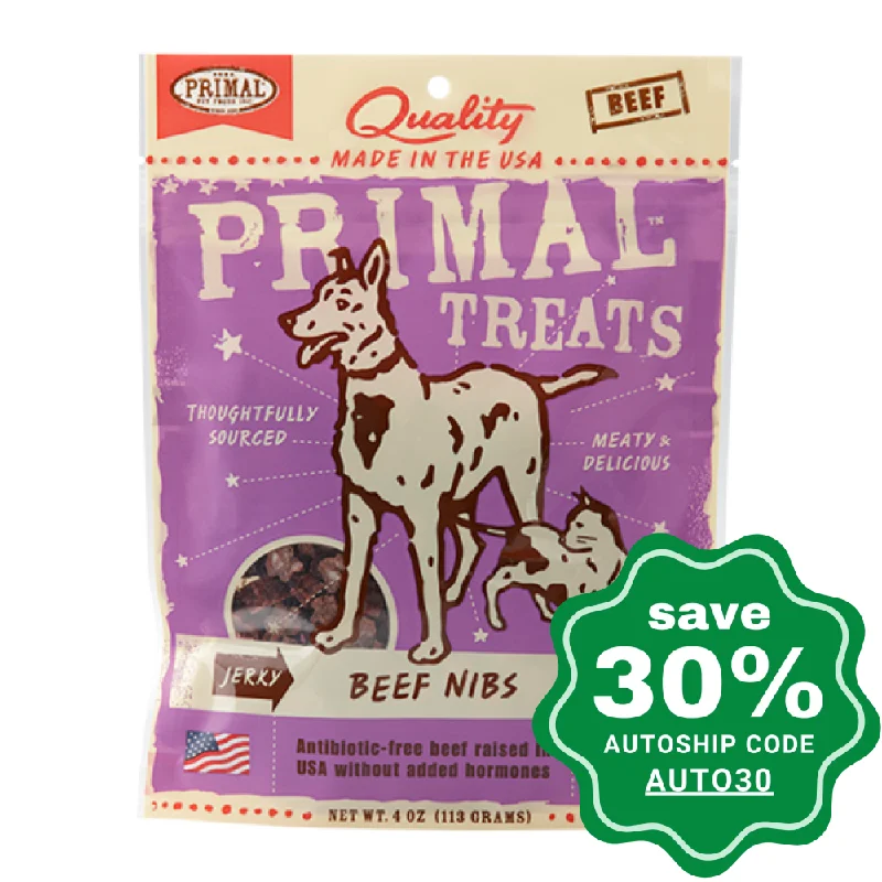 Primal - Treats - Jerky Beef Nibs - 4OZ