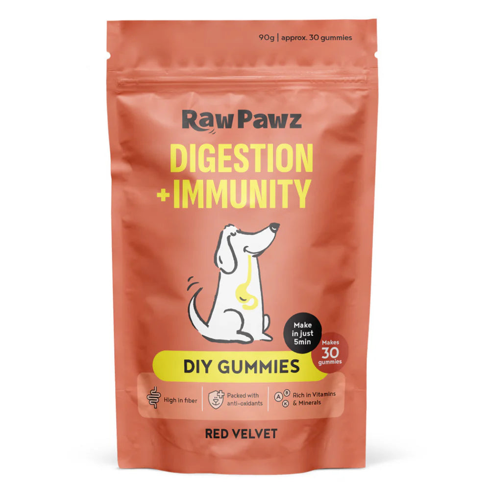 Raw Pawz DIY Gummies Red Velvet Dog Treats 90g