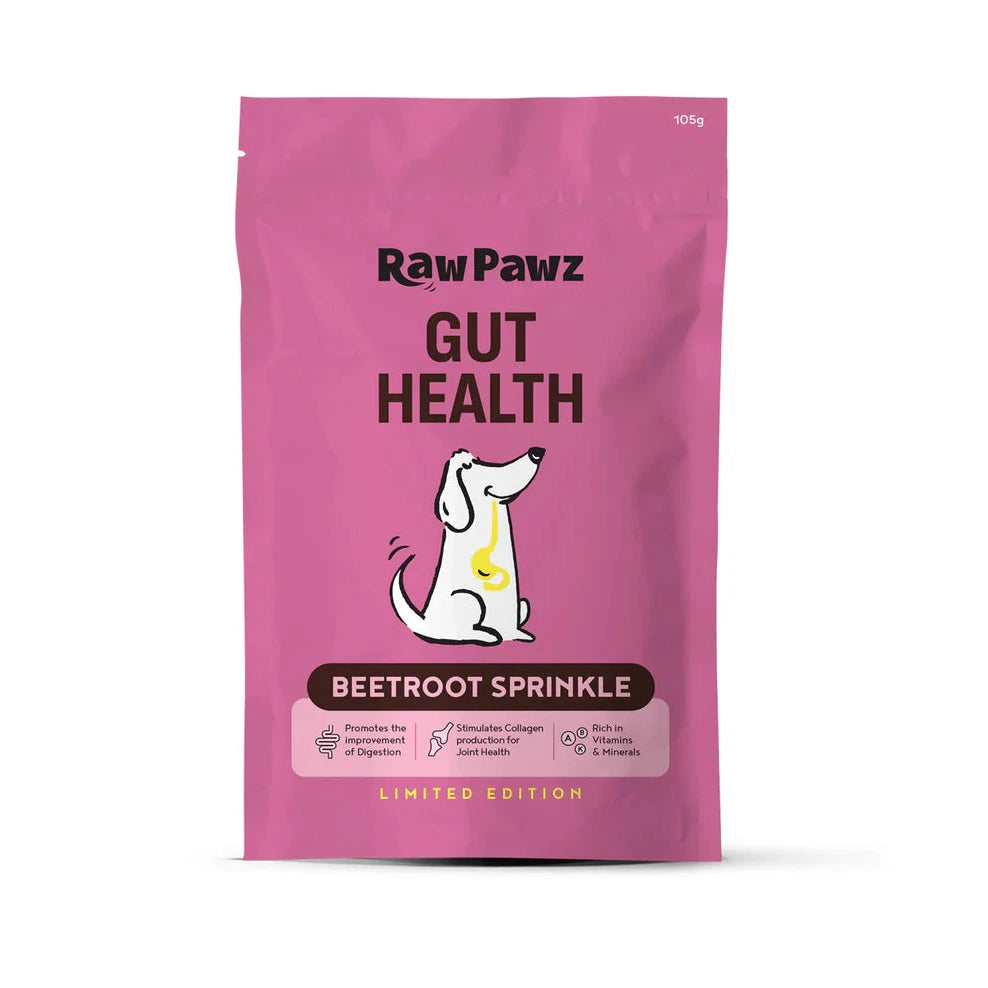 Raw Pawz Gut Health Beetroot Sprinkle with Collagen and Chia Seeds Meal Topper 105g