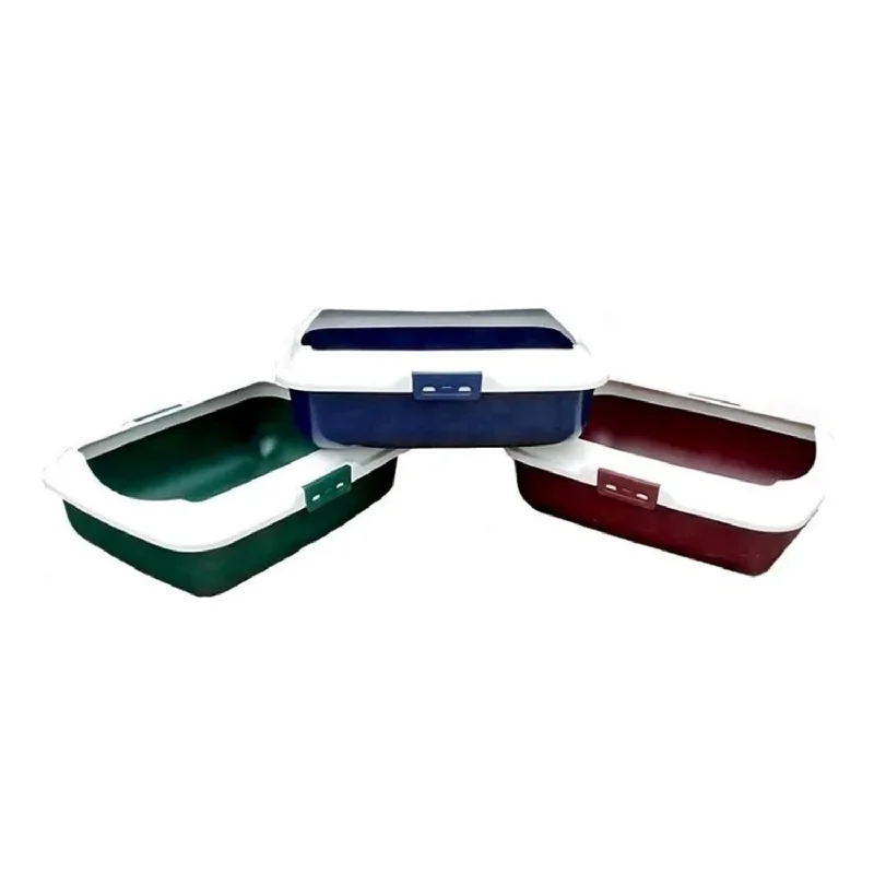 Showmaster Rectangle Litter Tray with Rim Assorted Colour