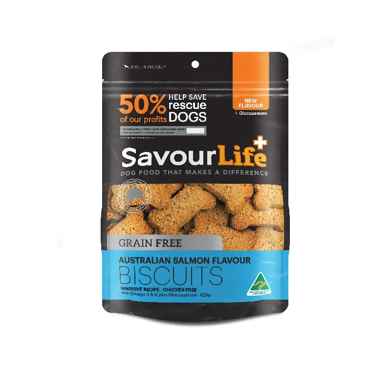 SavourLife Australian Salmon Grain Free Dog Biscuits 425g