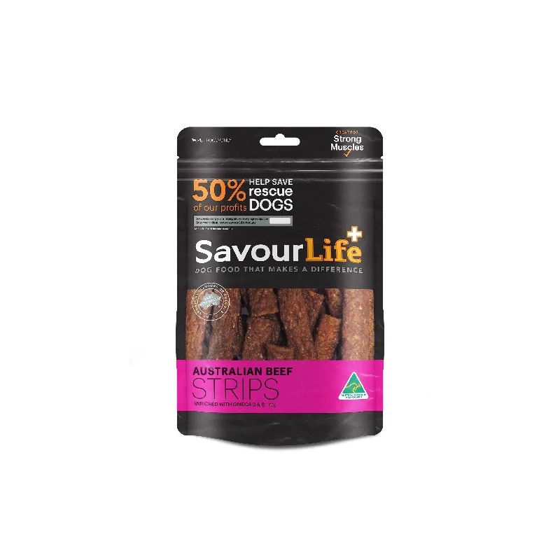 SavourLife Australian Beef Strips Dog Treats 165g