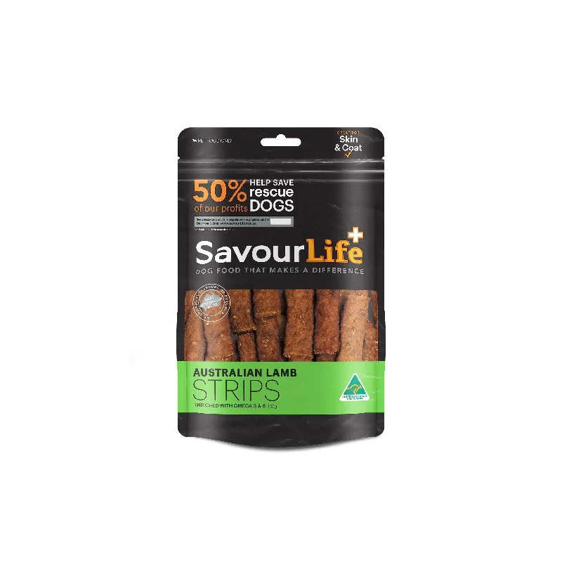 SavourLife Australian Lamb Strips Dog Treats 165g