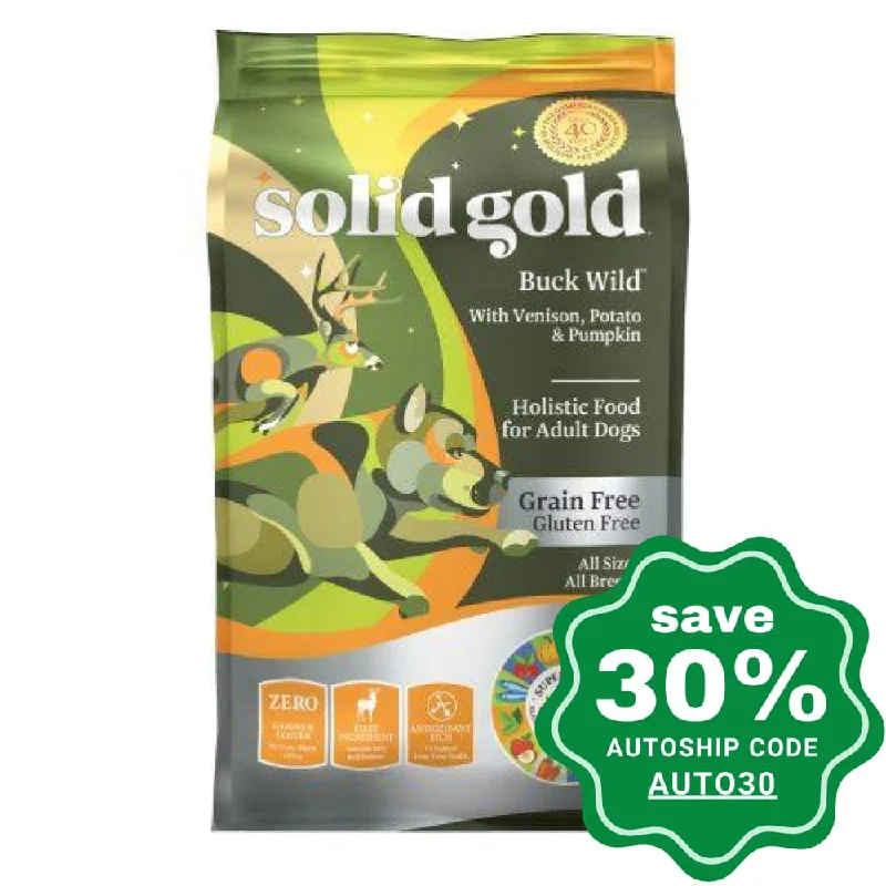 Solid Gold - Grain Free Dry Dog Food - Adult - Buck Wild with Venison - 24LB