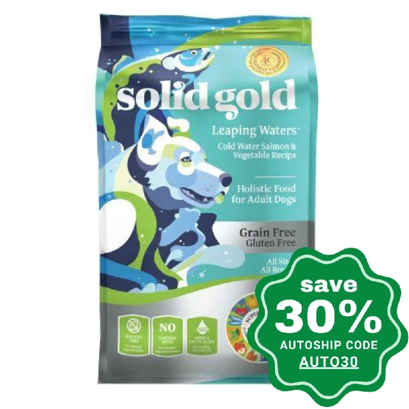 Solid Gold - Grain Free Dry Dog Food - Adult - Leaping Waters with Salmon - 22LB