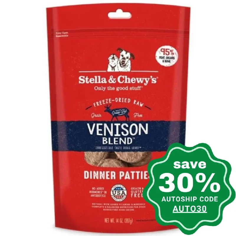 Stella & Chewy's - Freeze Dried Dog Dinner Patties - Venison Blend - 14OZ