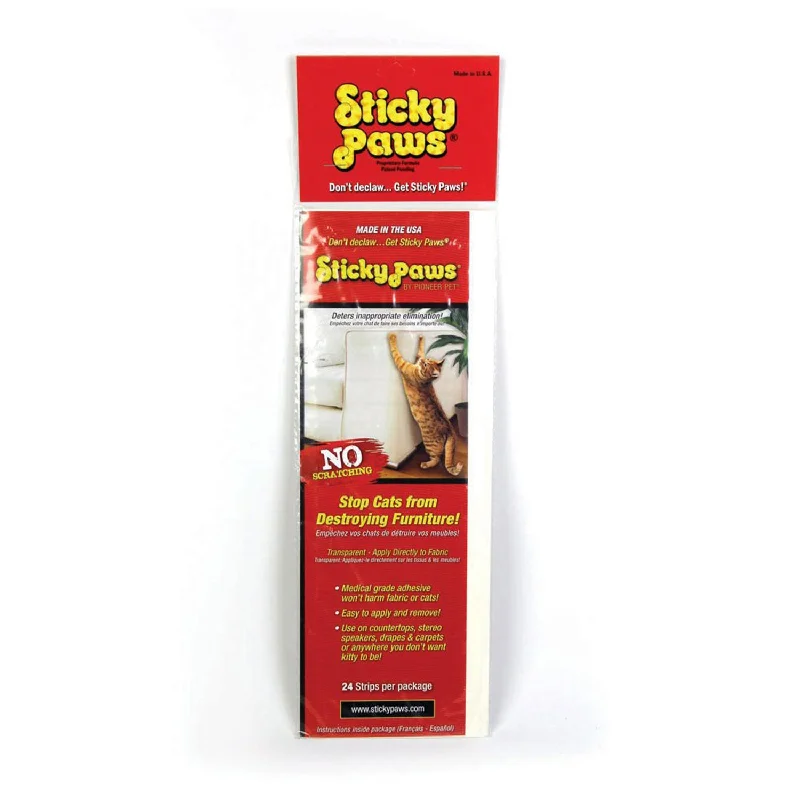 Sticky Paws 24 Strips 4.5 x 29cm