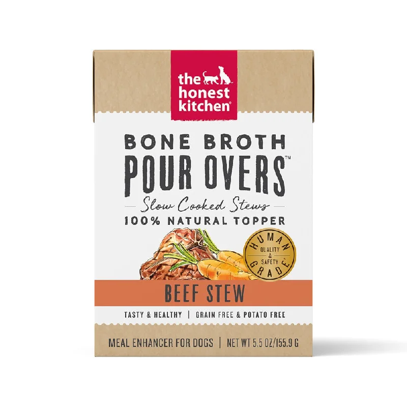 The Honest Kitchen Pour Overs Grain Free Beef Stew Recipe Food Topper for Dogs