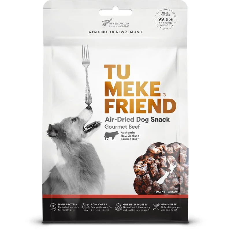 Tu Meke Friend Air Dried Natural Gourmet Snacks Beef Dog Treats 150g ***