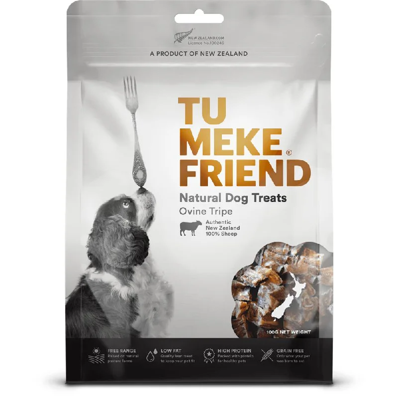 Tu Meke Friend Air Dried Natural Ovine Tripe Dog Treats 100g ***