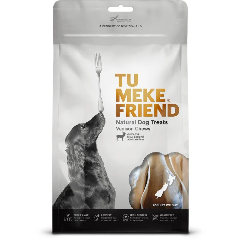 Tu Meke Friend Air Dried Natural Venison Chews Dog Treats 60g ***