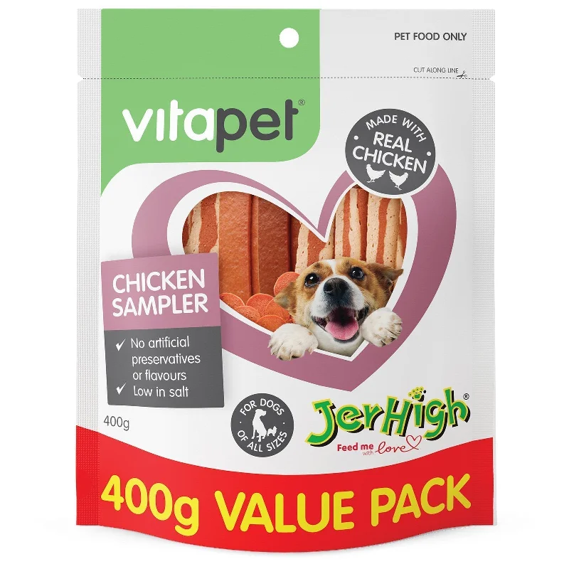 Vitapet Jerhigh Variety Pack Dog Treats 400g