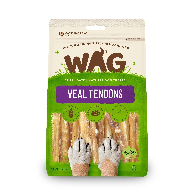 Wag Veal Tendons Dog Treats 200g