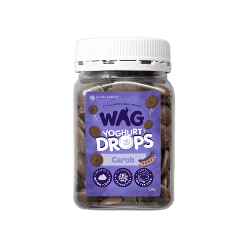 Wag Yoghurt Drops Carob Dog Treats 250g