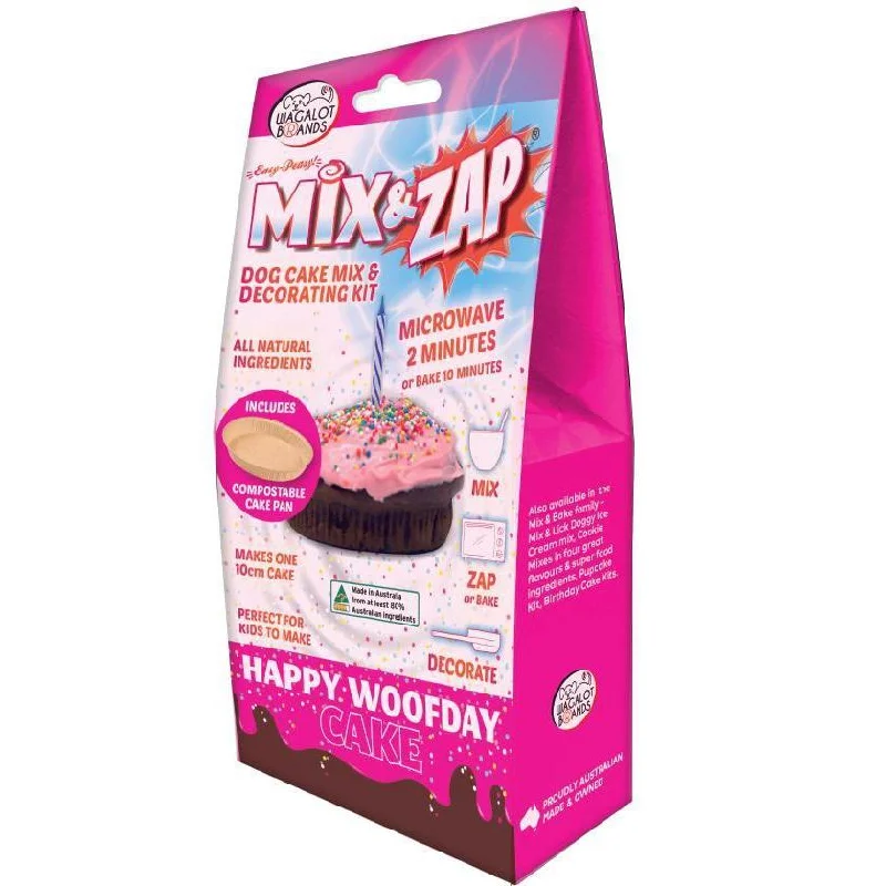 Wagalot Mix & Zap Happy Woofday Cake Kit Pink