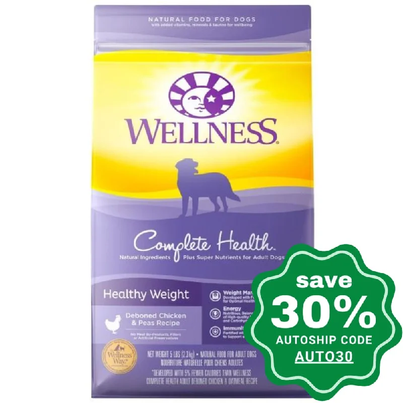 Wellness - Complete Health - Dry Dog Food - Healthy Weight Deboned Chicken & Peas - 13LB