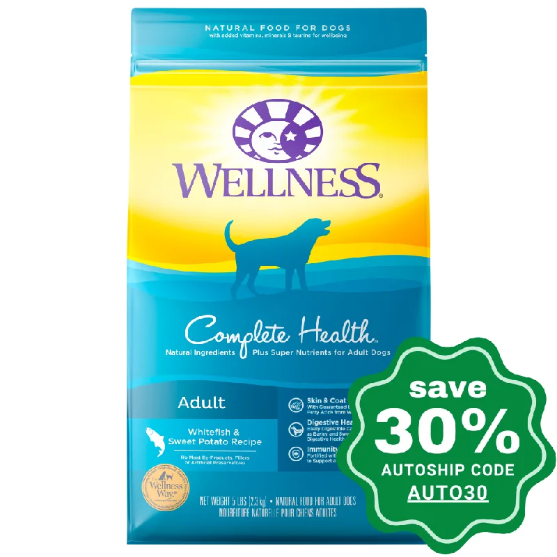 Wellness - Complete Health - Dry Dog Food - Whitefish & Sweet Potato - 15LB