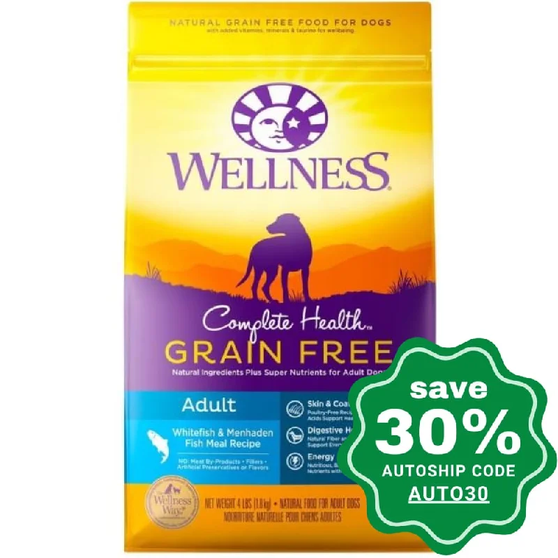 Wellness - Complete Health - Grain Free Dry Dog Food - Whitefish & Menhaden Fish Meal - 12LB