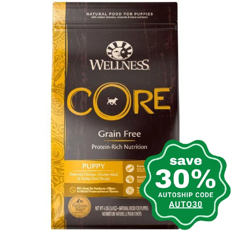 Wellness - CORE - Grain Free Dry Dog Food - Puppy - 4LB (Min. 3 Packs)