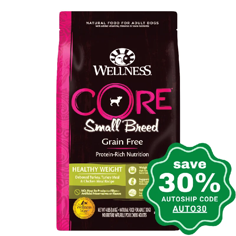 Wellness - CORE Small Breed - Grain Free Dry Dog Food - Healthy Weight - 4LB (Min. 3 Packs)